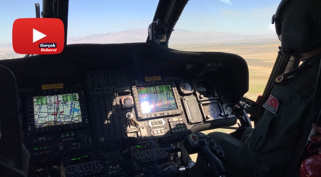 Jandarmadan helikopter destekli denetim
