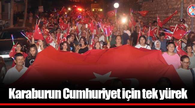 Karaburun Cumhuriyet için tek yürek