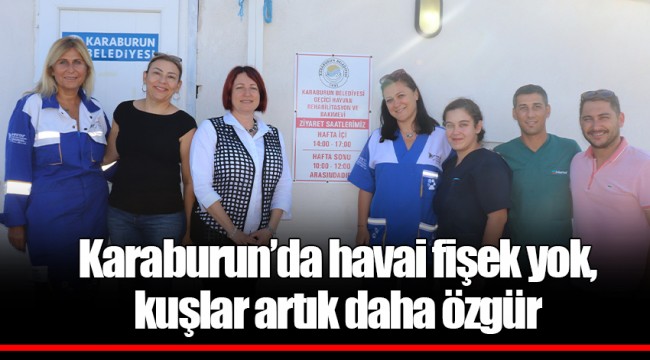 Karaburun’da havai fişek yok,  kuşlar artık daha özgür