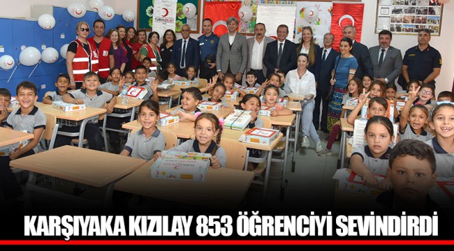 KARŞIYAKA KIZILAY 853 ÖĞRENCİYİ SEVİNDİRDİ