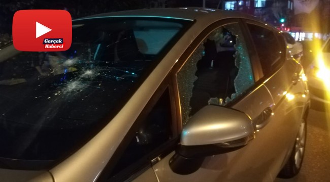 Kaza sonrası kadın sürücü, otomobile levyeyle sadırdı iddiası