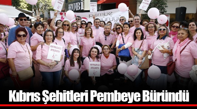 Kıbrıs Şehitleri Pembeye Büründü