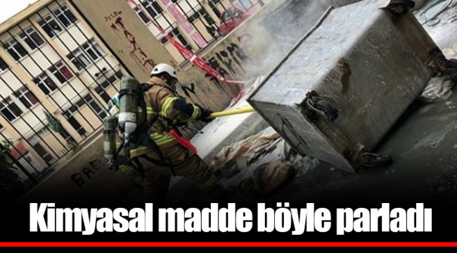 Kimyasal madde böyle parladı