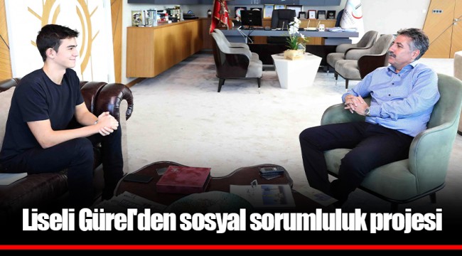 Liseli Gürel'den sosyal sorumluluk projesi