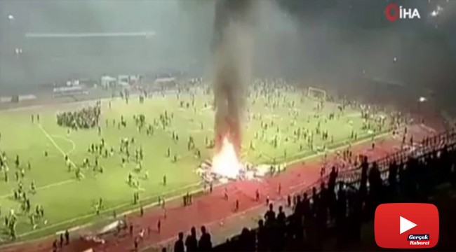 Maç bitti, saha savaş alanına döndü