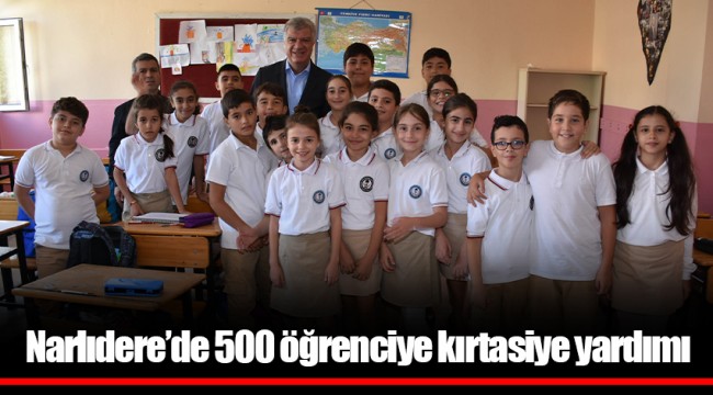 Narlıdere’de 500 öğrenciye kırtasiye yardımı