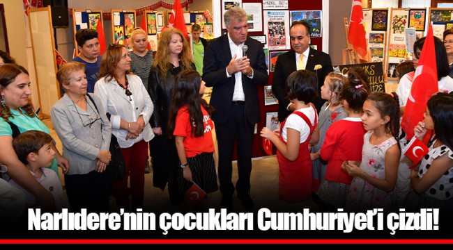 Narlıdere’nin çocukları Cumhuriyet’i çizdi!