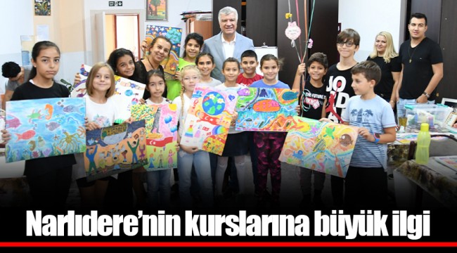 Narlıdere’nin kurslarına büyük ilgi