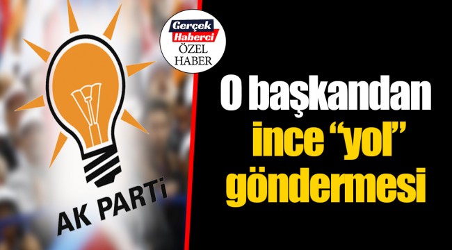 O başkandan ince “yol” göndermesi