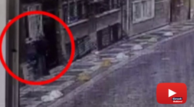 "Örümcek adam" gibi duvara tırmanan hırsız kamerada