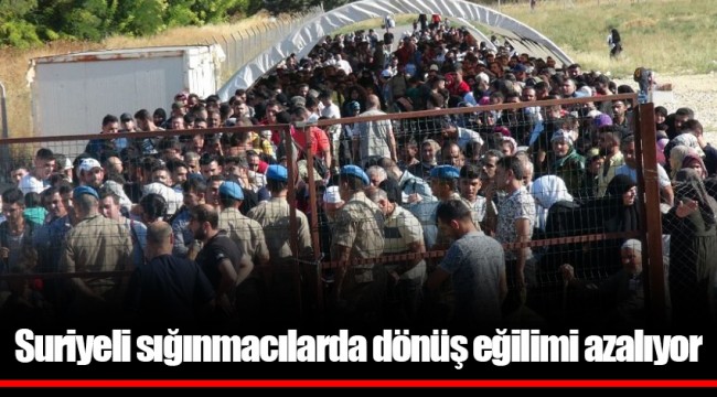Suriyeli sığınmacılarda dönüş eğilimi azalıyor