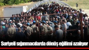 Suriyeli sığınmacılarda dönüş eğilimi azalıyor