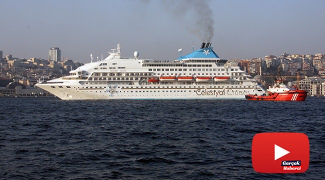 550 yolculu Kruvaziyer gemisi İstanbul’da