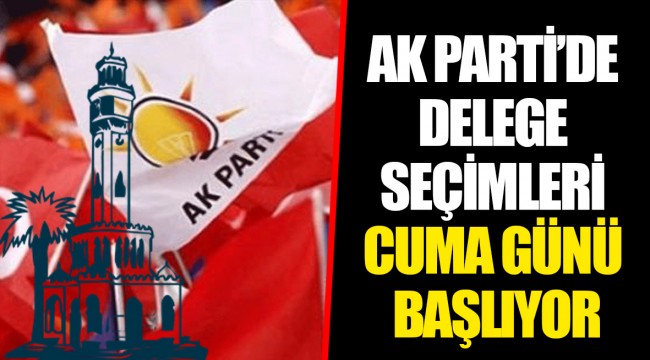 AK PARTİ’DE DELEGE SEÇİMLERİ CUMA GÜNÜ BAŞLIYOR