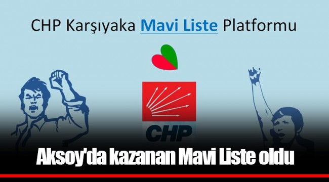 Aksoy'da kazanan Mavi Liste oldu