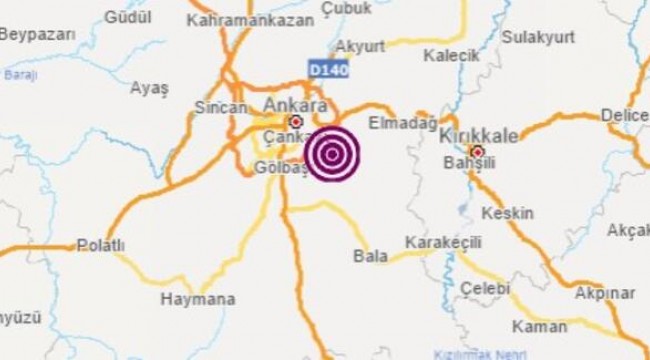 Ankara'da deprem!