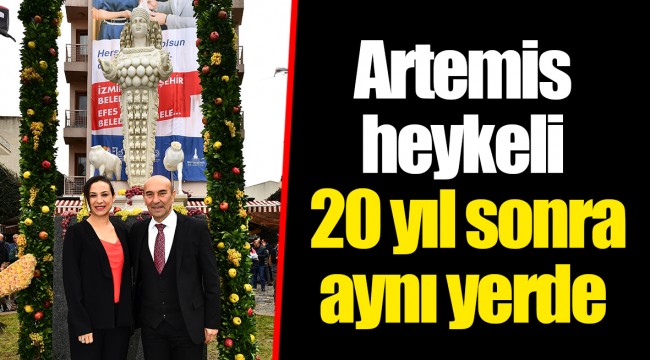 Artemis heykeli 20 yıl sonra aynı yerde