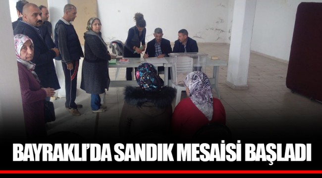 BAYRAKLI’DA SANDIK MESAİSİ BAŞLADI