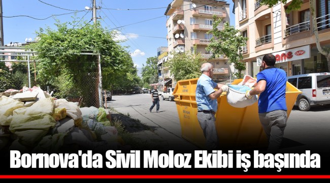 Bornova'da Sivil Moloz Ekibi iş başında