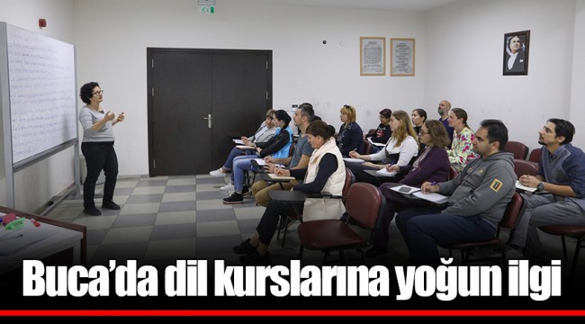 Buca’da dil kurslarına yoğun ilgi
