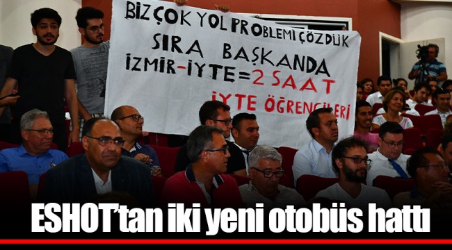 ESHOT’tan iki yeni otobüs hattı