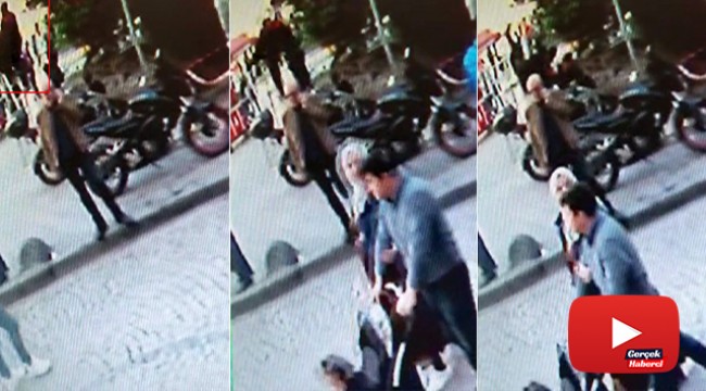 Gençlerin selfie çekmek uğruna merdivenlerden düştüğü anlar kamerada