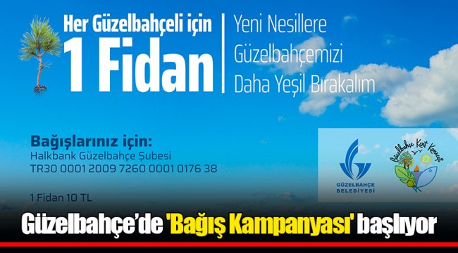 Güzelbahçe’de 'Bağış Kampanyası' başlıyor