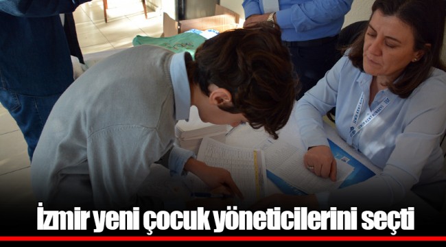İzmir yeni çocuk yöneticilerini seçti