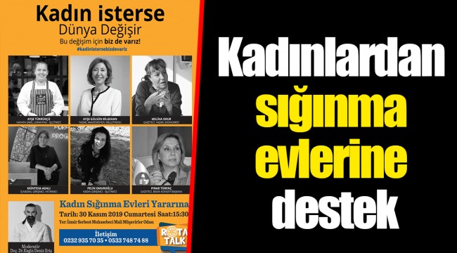 Kadınlardan sığınma evlerine destek