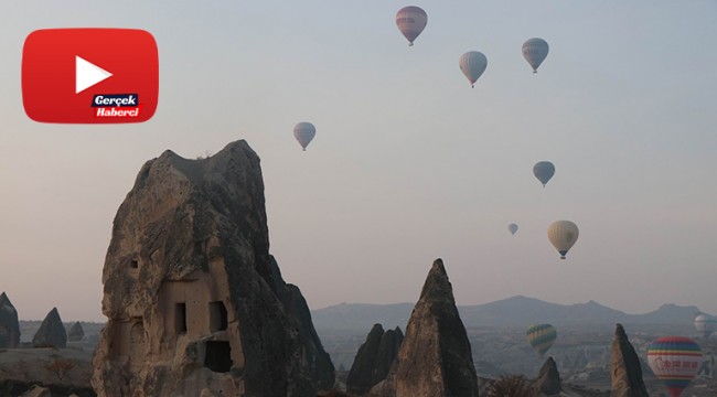 Kapadokya’da balonların görsel şöleni