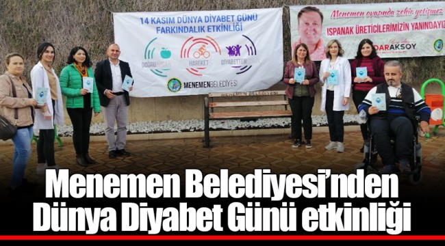Menemen Belediyesi’nden Dünya Diyabet Günü etkinliği