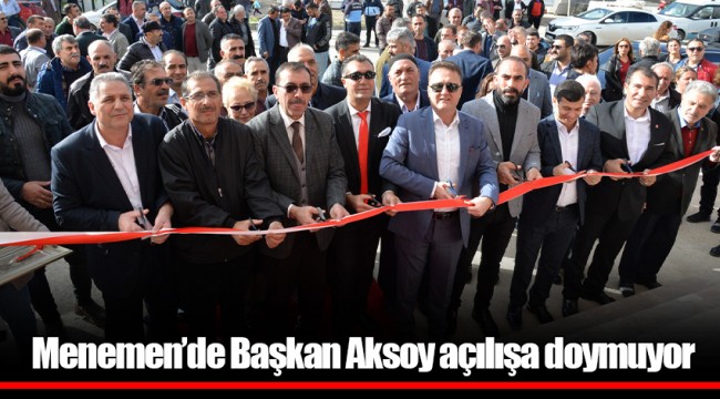 Menemen’de Başkan Aksoy açılışa doymuyor