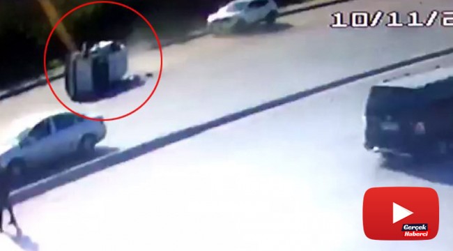 Oğullarının nikah törenine giden ailenin kaza anı kamerada