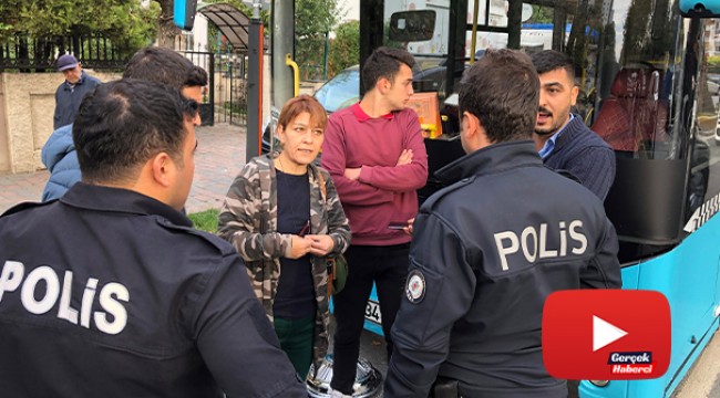 Otobüs şoförü ile yolcu arasında ilginç “para” kavgası