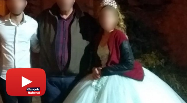 Polis düğünü bastı, çocuk gelin ve damat pencereden böyle kaçtı