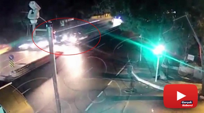 Sarıyer’de yürekleri ağza getiren kaza kamerada