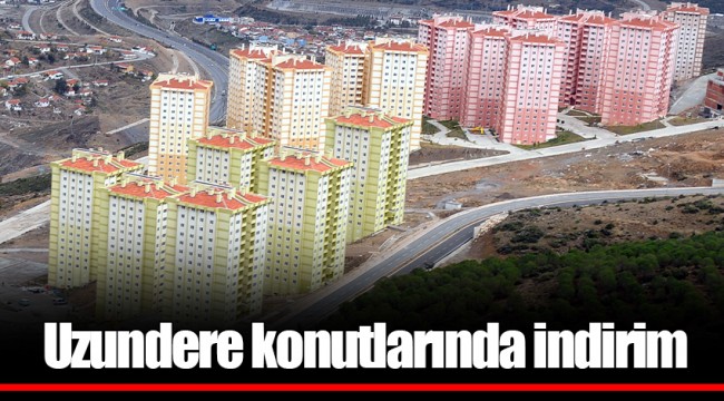 Uzundere konutlarında indirim