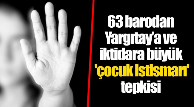 63 barodan Yargıtay’a ve iktidara büyük 'çocuk istismarı' tepkisi