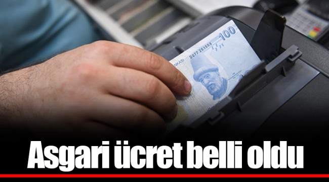 Asgari ücret belli oldu