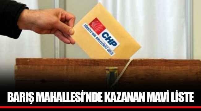 BARIŞ MAHALLESİ’NDE KAZANAN MAVİ LİSTE