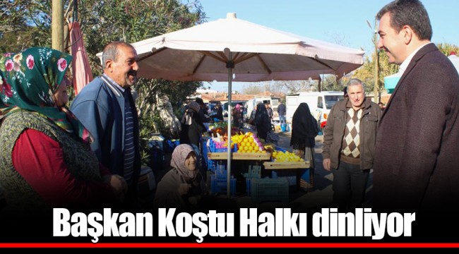Başkan Koştu Halkı dinliyor