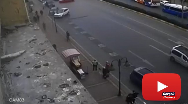 Drift yapan sürücü trafiği altüst etti