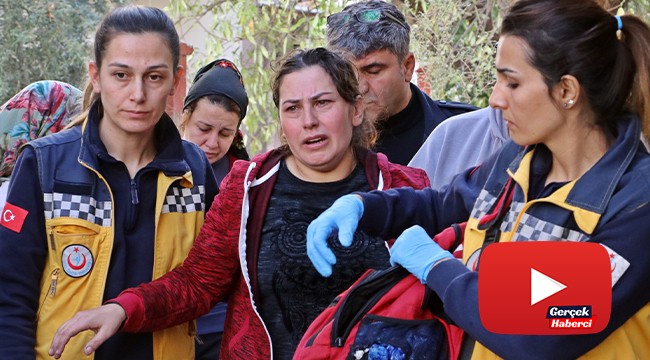 Evinin yandığını gören anne sinir krizi geçirdi