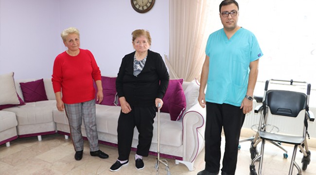 Felçli kadın ozon tedavisi ile yürümeye başladı