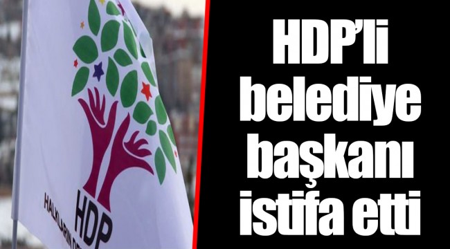 HDP’li belediye başkanı istifa etti