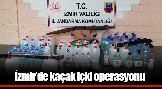 İzmir’de kaçak içki operasyonu
