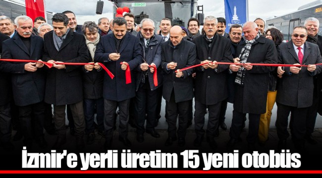 İzmir'e yerli üretim 15 yeni otobüs