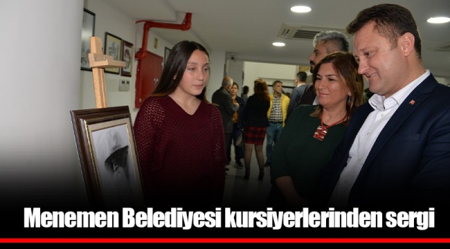 Menemen Belediyesi kursiyerlerinden sergi
