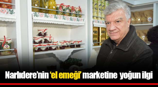 Narlıdere’nin ‘el emeği ‘ marketine  yoğun ilgi