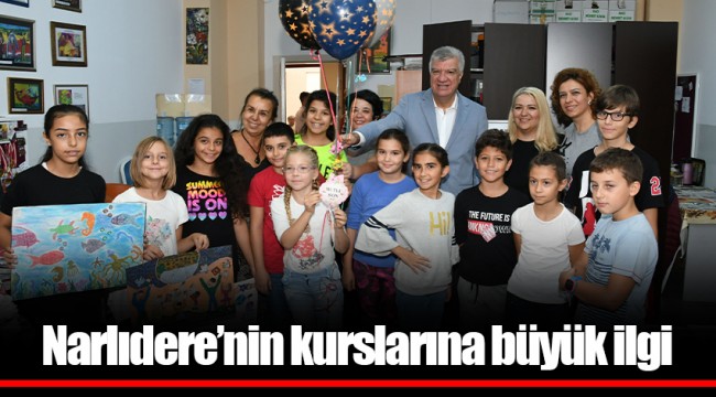 Narlıdere’nin kurslarına büyük ilgi